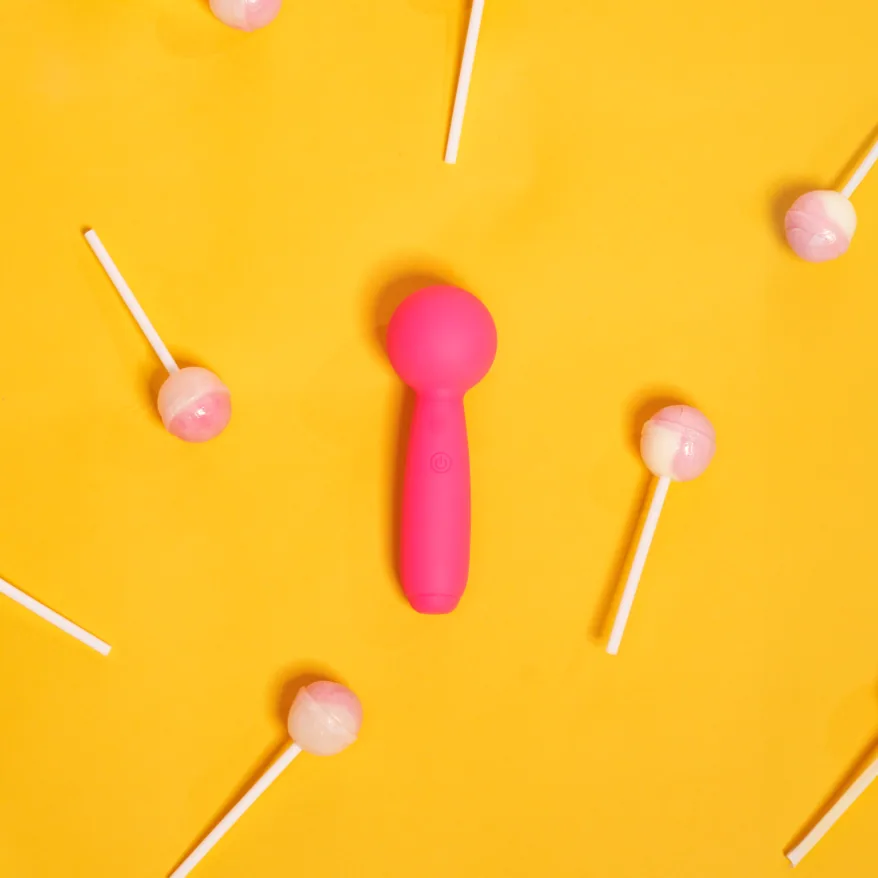 Lolly mini wand vibrator front view